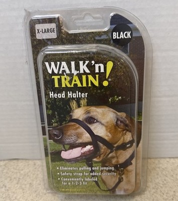 Walk N Train Head Halter Black X-Large