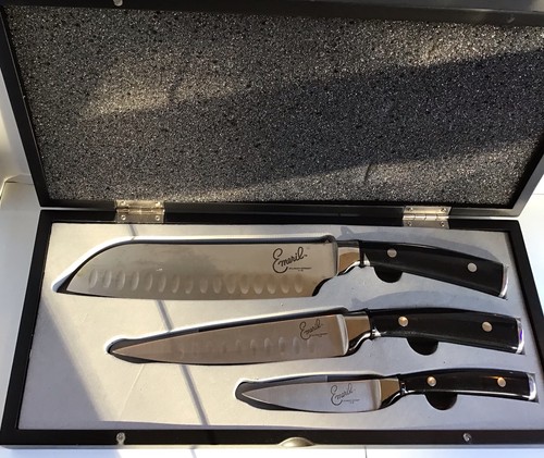Emeril Lagasse Stainless Steel 3-Piece Cutlery Knife Set with Case | eBay