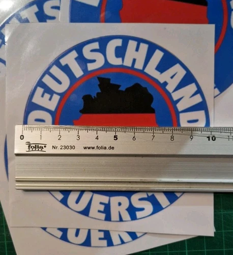 Pegatina Alemania Elecciones 2025, Alemania Primera Redonda Pegatina Color - Imagen 2 de 3