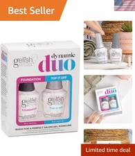 Foundation & Top It Off Gel Duo: Fast-Curing, Soak-Off Nail Perfection, 0.5 Oz