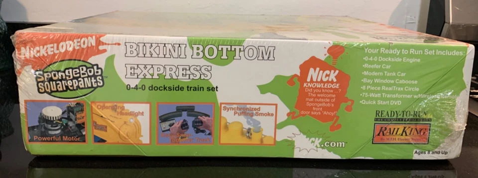 MTH Rail King SpongeBob Bikini Bottom Express 0-4-0 Dockside Train Set MIB - Image 2 of 4