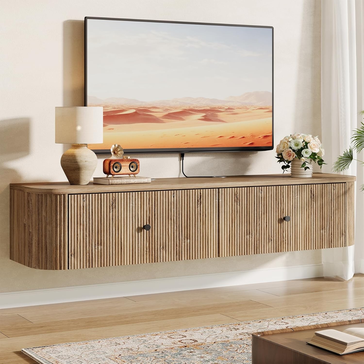 Wall Mounted With 2 Drawers For Living Room