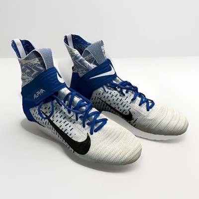 Nike Shoes Mens 14 Alpha Menace Elite 2 Fly Knit Football Cleat Sneakers Blue
