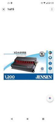 Jensen XDA91RB Class-D Mono Amplifier, 240W RMS, 1200W Peak Power Open Box