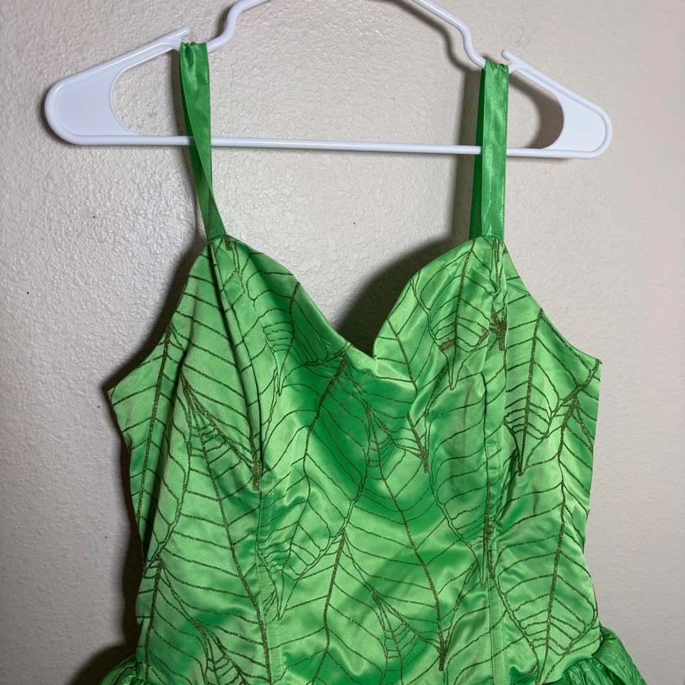 Disfraz de Campanilla de Hadas Disney Para Mujer Grande Verde Sin Mangas Foto 2 de 4