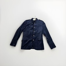 H M Blazer Navy Skinny Fit Stretch Sport Coat Suit Jacket 5 Button Sz-38R