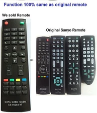 New Replaced TV Controller Remote Control sub Sanyo GXFA GXBD GXBM CS-90283-1T