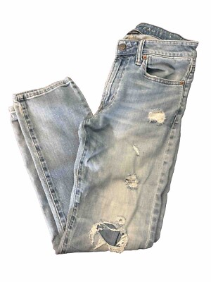 American Eagle 29x30 MEN'S Blue #54485 Next Level Airflex Distressed Jeans 