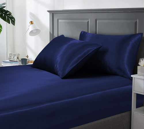 4 Pack Satin Silk Pillowcase for Hair & Skin Pillow Cases Cushion Covers Bedding - Picture 59 of 92