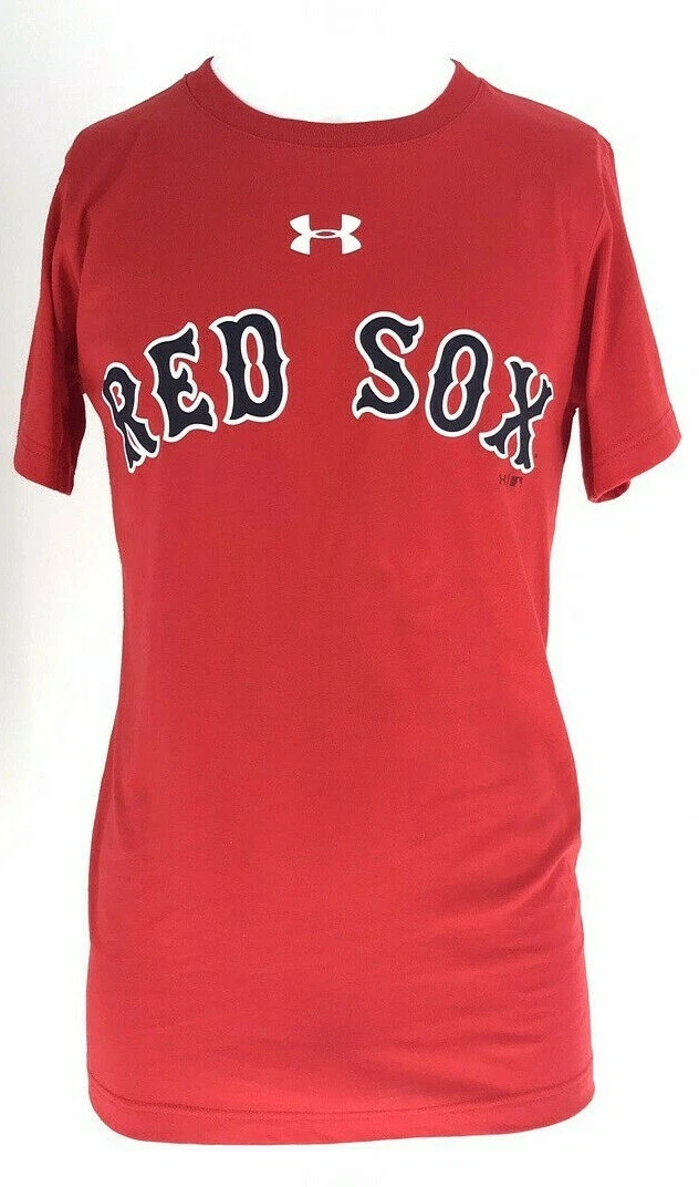 Under Armour Men’s Boston Red Sox T Shirt Red Sox Logo SZ SM New No Tags