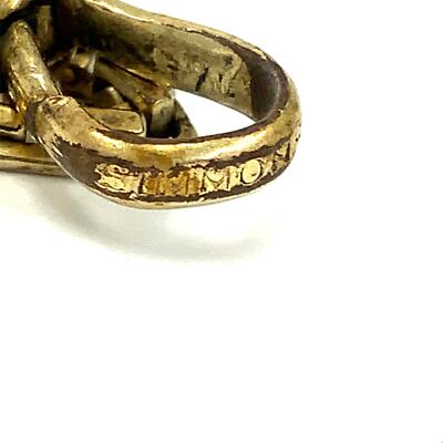 Antique Gold Filled Signed Simmons Victorian Decorative Link