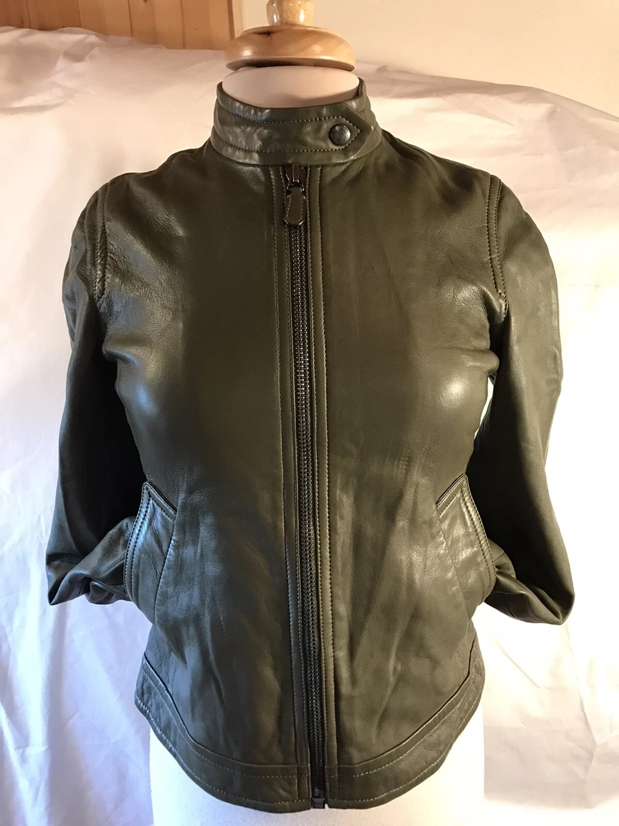 COACH NEW YORK Women s Leather Jacket Size S Made in India