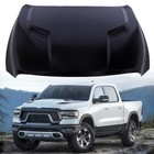 Aluminum Front Hood Panel with Scoops For 2009-2022 Dodge Ram 1500 Exact Fit