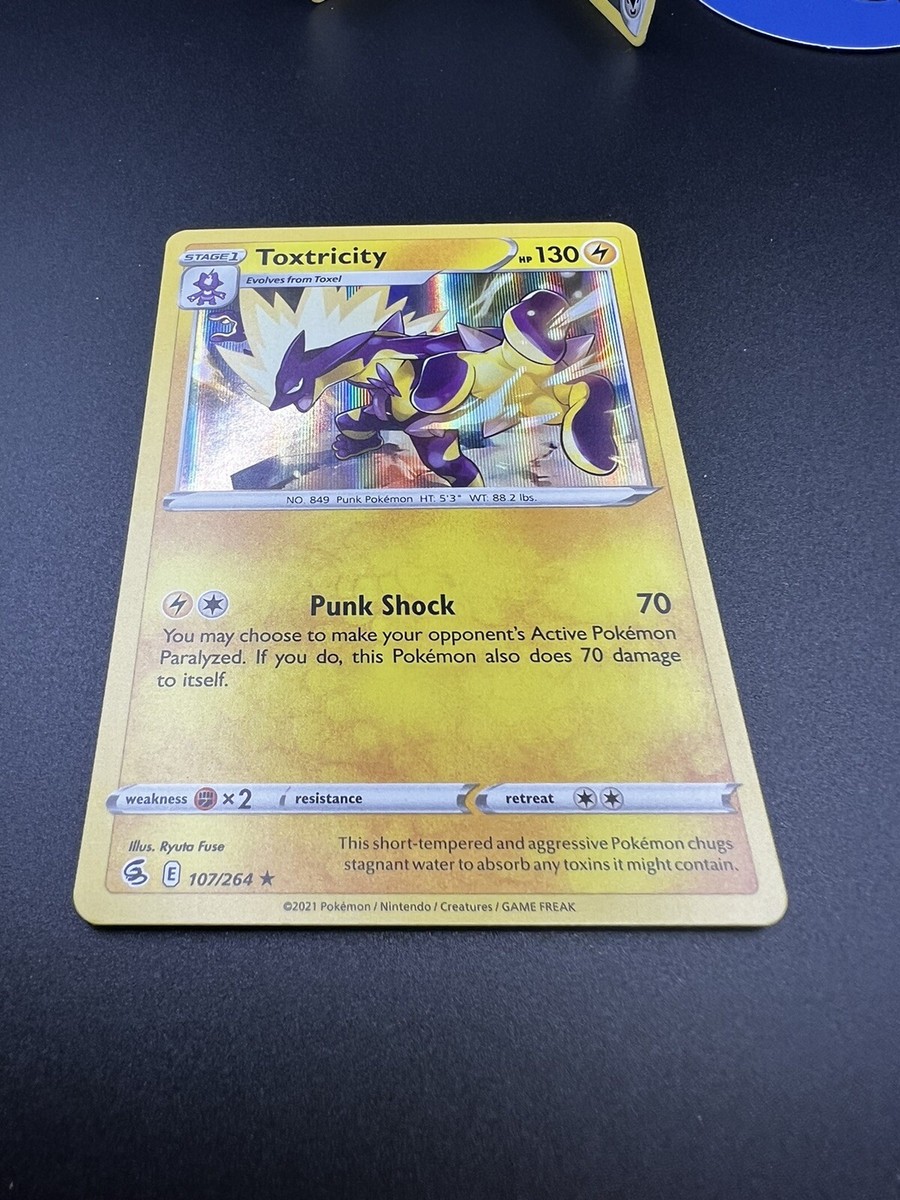 Toxtricity 107/264 -Pokemon TCG Fusion Strike Holo Rare Card