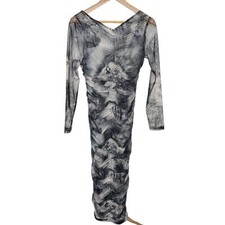 Reformation Ash Midi Dress Garden Grey New With Tags Size Small