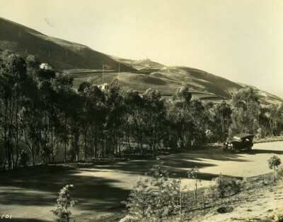 USA Kalifornien Palos Verdes Halbinsel Straße Auto altes Foto 1920er