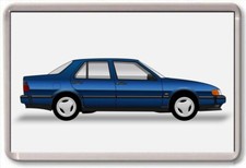 FRIDGE MAGNET - SAAB 9000 - - GRAPHIC CAR ART - Large