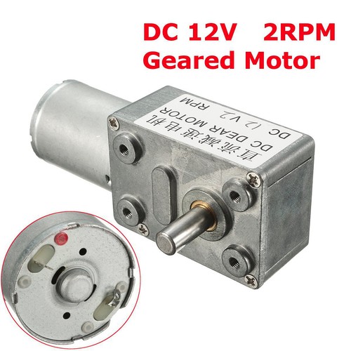 Metal Reversible High Torque Turbo Worm Geared Motor DC GW370 12V 2-100RPM - Picture 18 of 18