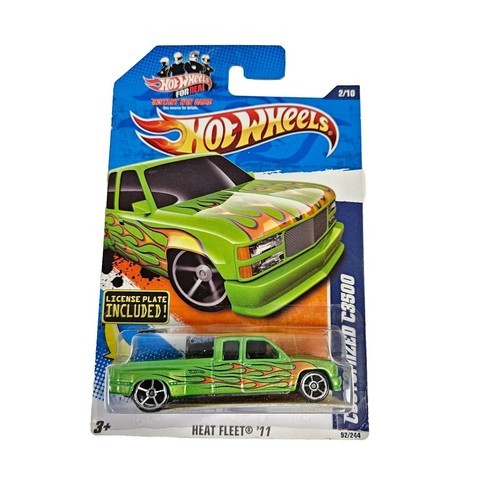Hot Wheels Heat Fleet '11 2/10 Green Customized C3500 Toy Truck 92/244