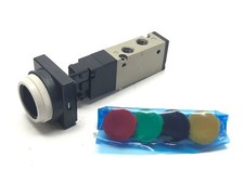 SMC NVZM550 Mechanical Valve w/ Different Color Buttons 0.15~0.7MPa