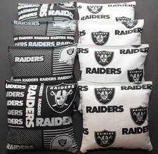 OAKLAND RAIDERS CORNHOLE BEAN BAGS 8 ACA Regulation Corn Hole Game Toss Bags