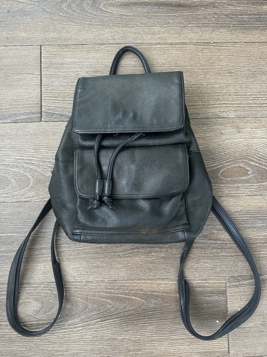 charter club leather backpack Vintage Charter Club Genuine Leather Backpack