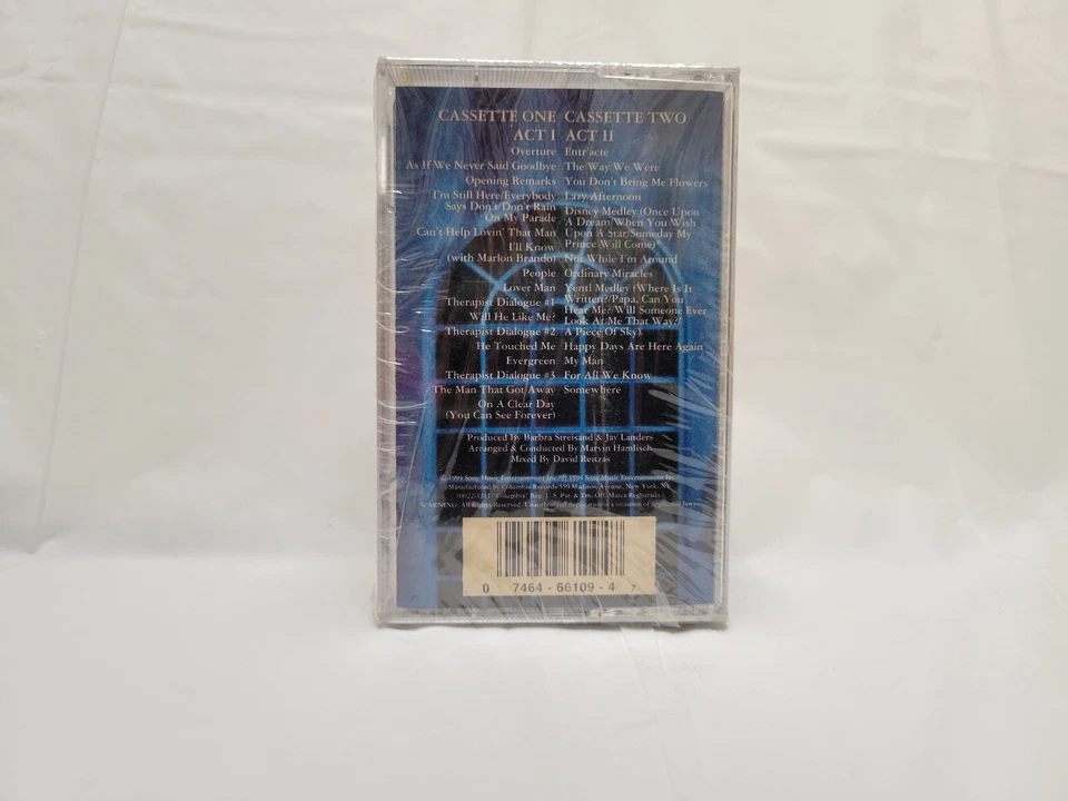 Barbara Streisand - The Concert Act I and II Cassette Tape -  Madison Sq Garden - Image 2 of 4