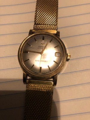 Vintage Omega Seamaster Automatic 563 10KGF Date Chevrolet Logo