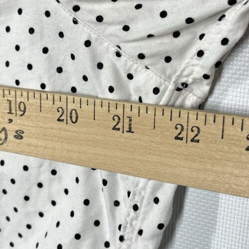 Grayson The Hero Shirt Womens 4 L White Polka Dot Button Up LS Capsule Wardrobe - Picture 4 of 12