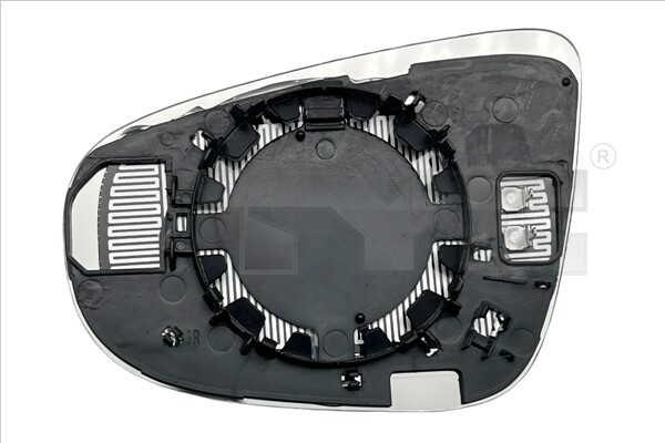 Left TYC 337-0172-1 Mirror Glass, outside mirror for VW