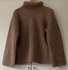 Image of MINT VELVET WOOL BLEND CHUNKY KNIT JUMPER IN CAMEL SIZE M *RRP £99