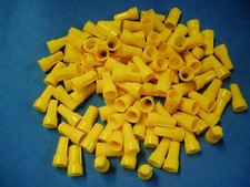 100 YELLOW UNI-LOK WIRE CONNECTORS MADE IN USA TWIST CONICAL CONNECTOR GARD BEND