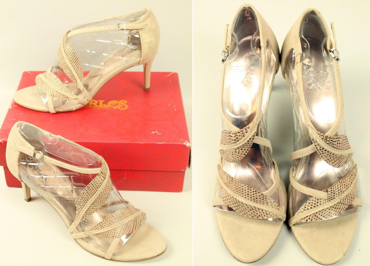 PANTOFOLA D’ORO Nuovi sandali CARLOS by Carlos SANTANA Frisco blush metallizzati scarpe décolleté tacco 10