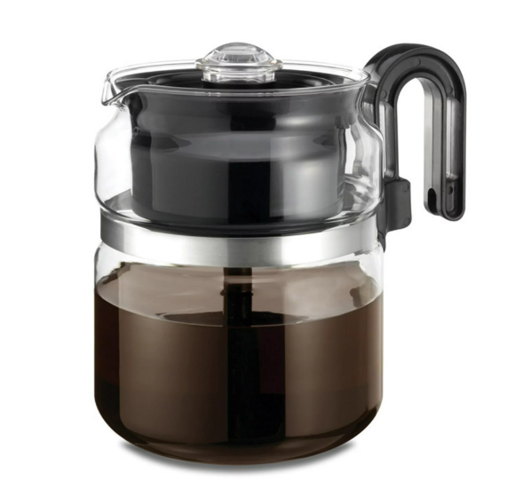 8 Cup Glass Stove Top Percolator Coffee Pot Maker Percolators Antique