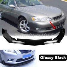 Add-on Universal For Lexus ES300 1998-2001 Front Bumper Lip Splitter Gloss Black