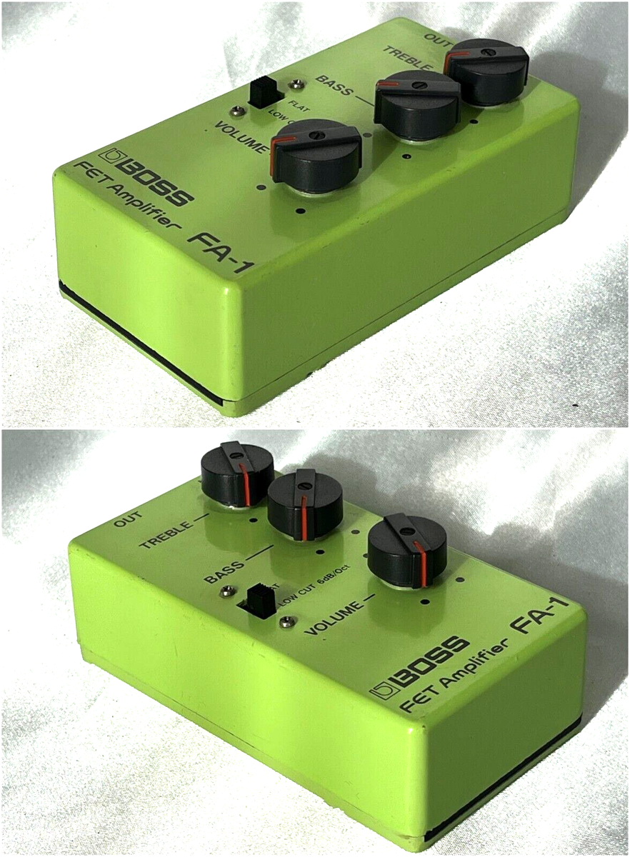 BOSS FA-1 FET Amplifier 1988 Guitar Pedal Pre AMP Made in BOSS FA-1 FET Amplifier 1988 Guitar Pedal Pre AMP Made in