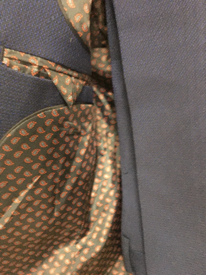 Traje Pantalón Isaac Mizrahi New York Niños Talla 2 Calce Ajustado Pin Punto Azul - NUEVO Foto 3 de 4