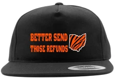 Joe Burrow Cincinnati Bengals Send Refunds Snapback Hat