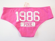 NEW Victoria's Secret VINTAGE 2009 PINK Hipster Panty XS X-SMALL