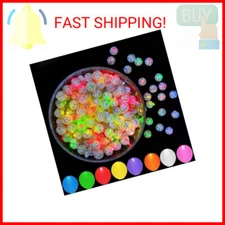 JJGoo 100Pcs Multicolor LED Balloon Lights, Waterproof Flash Round Tiny Led Ligh