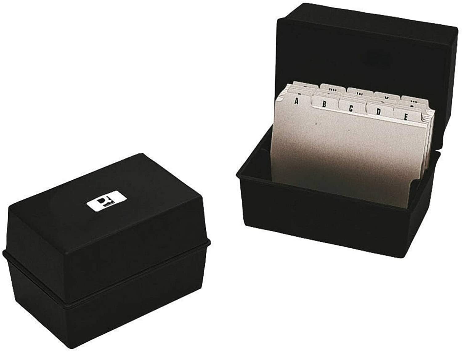 Q-Connect Card Index Box 152 X 102Mm Black Ref - Image 3