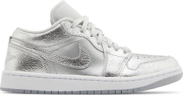 ● NIKE ● AIR JORDAN 1 BROOKLYN LOW llic Silver Jordan 1 Brooklyn Low White Metallic Silver W for sale | eBay