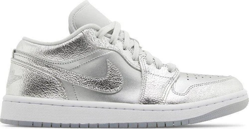 Jordan 1 SE Low Metallic Silver W