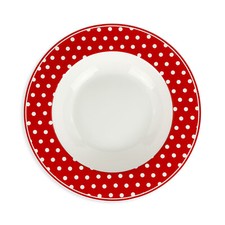 Service De Vaisselle Bas Isabelle Rose A Pois Shabby Chic en Porcelaine 6pz 5102