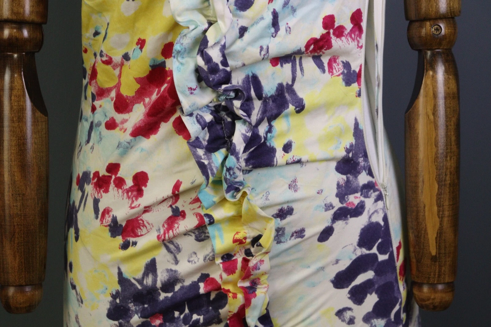 Abito LOVE MOSCHINO multicolore stampato bodycon tank linea A taglia 4