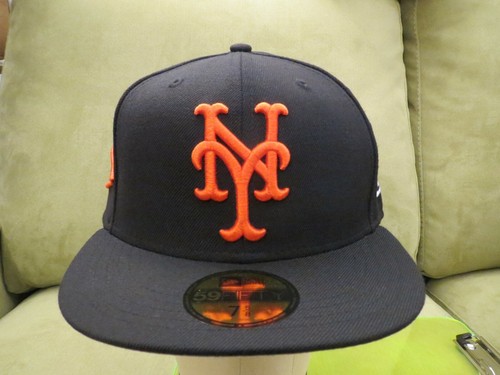 New Era NY Mets Black Fitted Hat Banner 