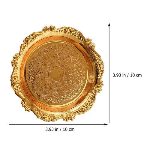 Retro Desktop Candle Tray Earring Trinket Tray Valet Tray Countertop Organizer - Picture 6 of 12