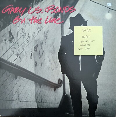 Gary U.S Bonds On The Line Vinyl Record VG/VG AML3022 1982 