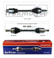For Acura CSX Honda Civic Si 2.0 Set of Front Left & Right CV Drive Axle Shafts