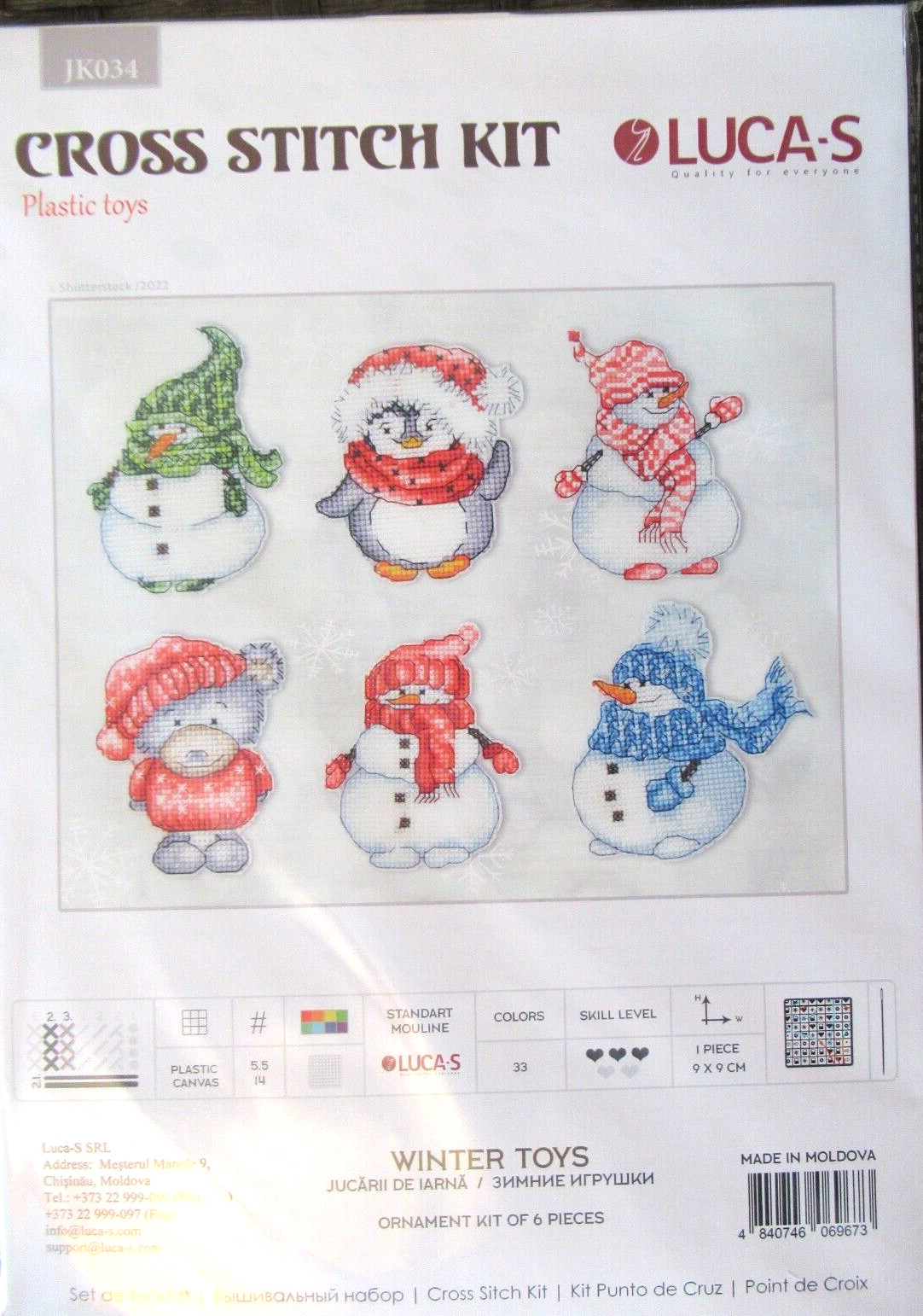 Kit - Winter Toys Snowman Penguin Bear